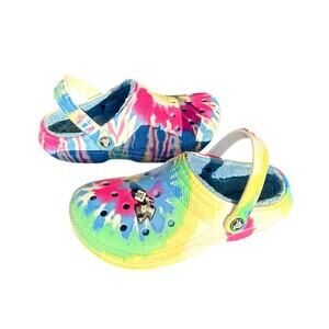 Crocs Classic Lined Tie Dye Clogs Unisex Clogs Size M4 W6